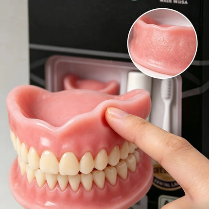 NOVAEDENT Instant Smile Moldable Silicone Denture Kit - Natural Ivory