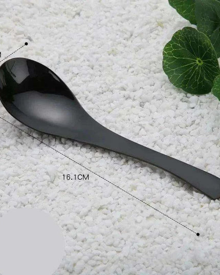Elegant Multifunctional Japanese Stainless Steel Spoon for Soups, Desserts, and Beverages