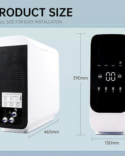 600 GPD High-Performance Alkaline Reverse Osmosis Water Filter System - Space-Saving and Eco-Friendly Design