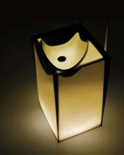 Blue Illumination Floor-Standing Washbasin