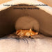 Winter Cozy Cave Bed for Pets - Snuggle Spot for Cats and Dogs