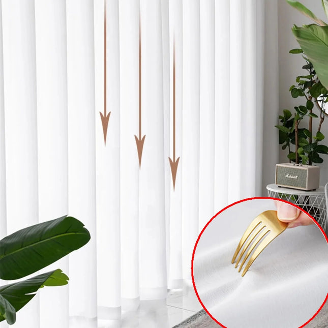 Cream White Sheer Tulle Curtains – Soft Voile & 6 Header Styles
