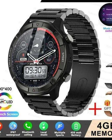 Stylish Smartwatch with HD AMOLED Screen, Bluetooth Calling, Health Monitoring & Huawei True Wireless Earbuds