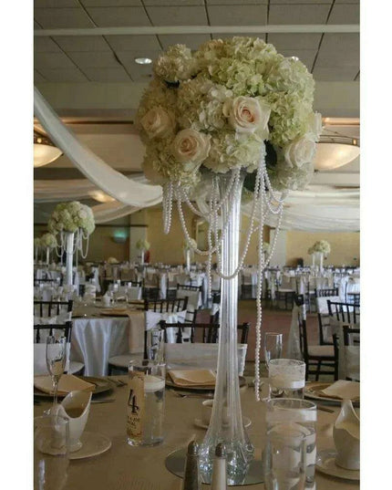 Elegant Eiffel Tower Crystal Vase Set - Romantic Handmade Centerpieces for Every Occasion