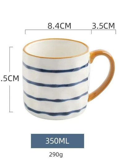 Nordic Elegance: Lovely Girl Insulated Ceramic Mug Set