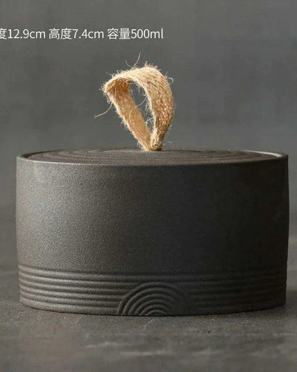 Charming Retro Ceramic Tea Pot for Perfect Snack and Tea Storage