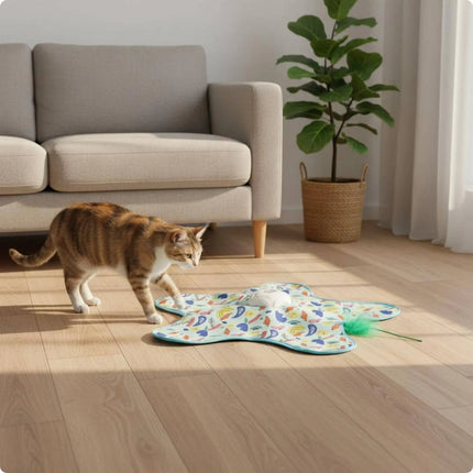 Hide and Seek Feline Toy Interactive Feline Hunting Toy Mental Stimulation Indoor Exercise for Cats hide-and-seek-feline-toy-interactive-feline-hunting-toy-mental-stimulation-indoor-exercise-for-cats
