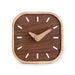 Elegant Black Walnut Table Clock - Modern Scandinavian Design