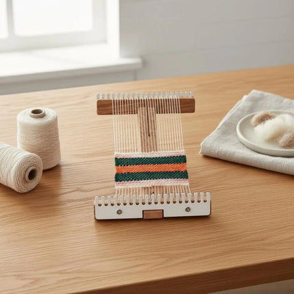 Shop1104398223 Adjustable Wood Tapestry Loom Weaving Kit with Comb