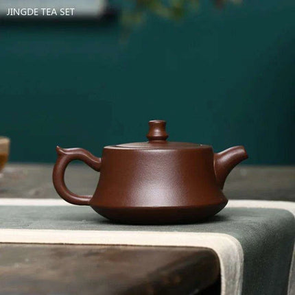 Handcrafted 180ml Yixing Purple Clay Teapot for Exquisite Dahongpao and Oolong Experiences