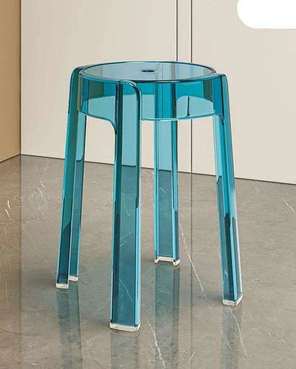 Sleek Transparent Folding Stool for Contemporary Interiors