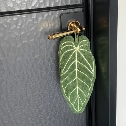 Tropical Leaf Hand Towel — Ultra-Absorbent, Quick-Dry, Hanging Loop