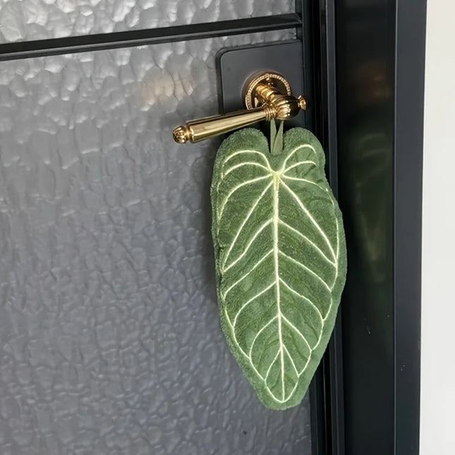 Tropical Leaf Hand Towel — Ultra-Absorbent, Quick-Dry, Hanging Loop