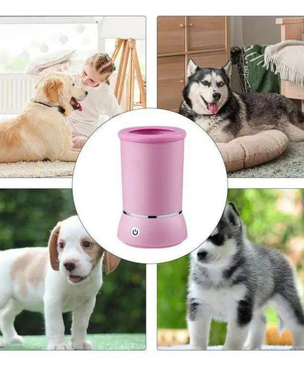 Rechargeable Electric Paw Cleaning Device for Dogs and Cats with Massage Feature
