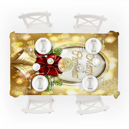 WanderingTribe Waterproof Christmas Tablecloth - Anti-Stain, Rectangul
