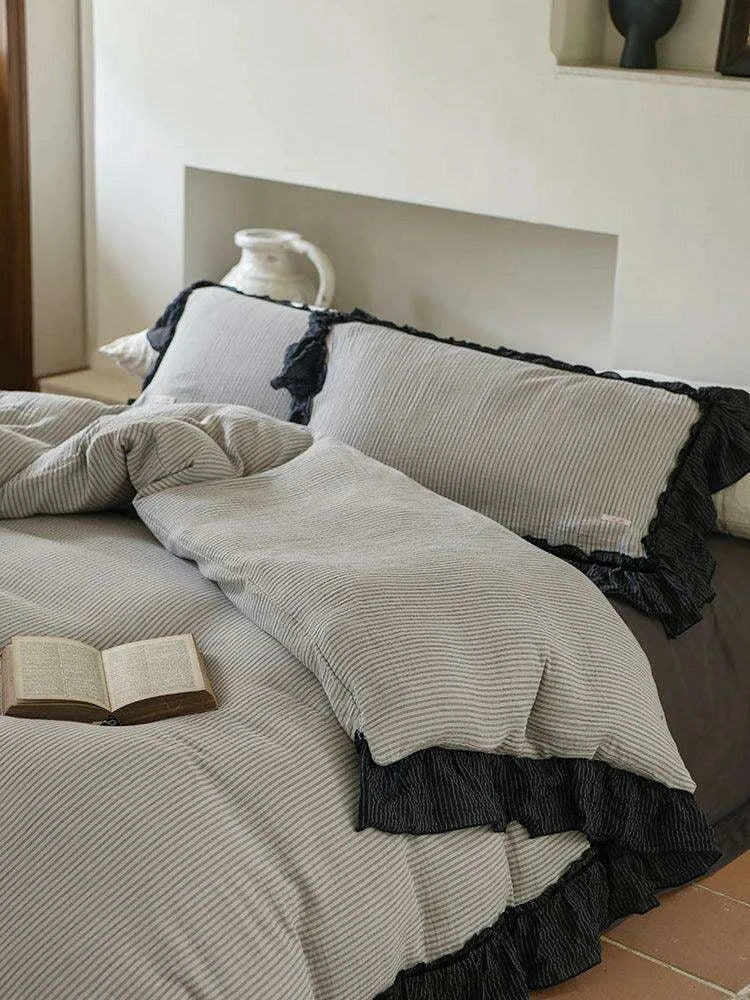 High-end 100% Cotton Bedding Set Eco-friendly Double Layer