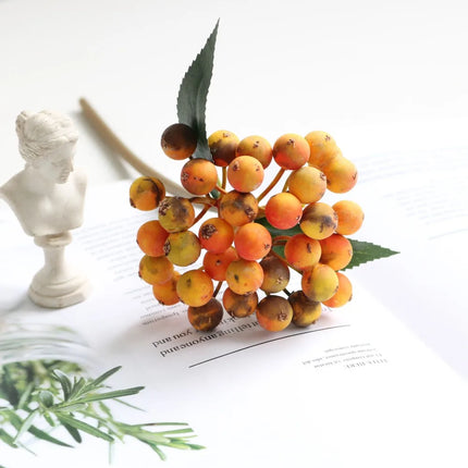 KECTTIO American Pastoral Artificial Berry Christmas Flower Arrangemen