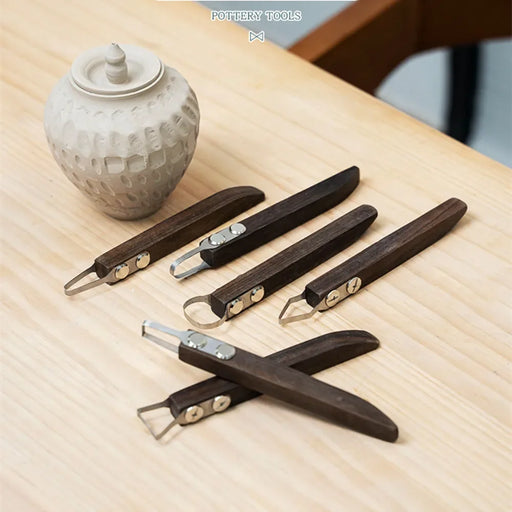 Ceramic Artisan's Essential Pottery Tool Set with Interchangeable Blades