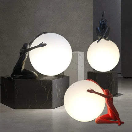 Italy Table Lamps Art Portrait Design Replica Sculpture Standing Floor Lamp Ball Lamp Bedroom Indoors Decoration italy-table-lamps-art-portrait-design-replica-sculpture-standing-floor-lamp-ball-lamp-bedroom-indoors-decoration