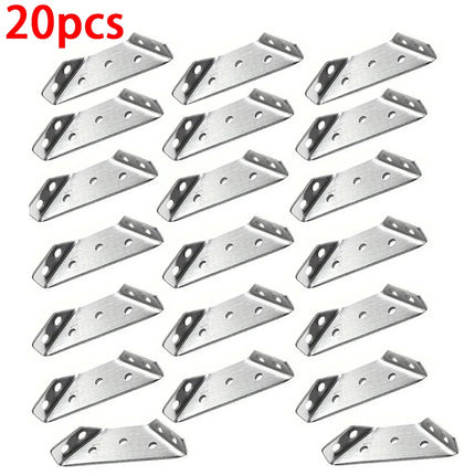 Thickened Stainless Steel 90° Angle Bracket — Furniture & Cabinet Connector