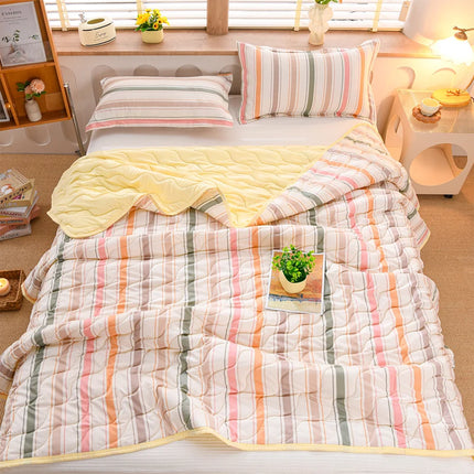 Breathable Quilted Summer Blanket Cooling Skin-friendly Comforter Soft Lightweight Quilt Well-vetilated Single Double Duvet Set breathable-quilted-summer-blanket-cooling-skin-friendly-comforter-soft-lightweight-quilt-well-vetilated-single-double-duvet-set-1