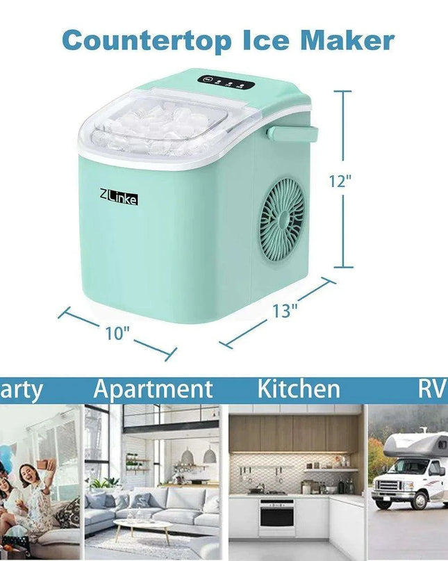 Nugget Ice Wizard: High-Performance Portable Ice Maker, 26.5lbs Daily Capacity, Sleek Design