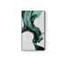 Elegant Abstract Green Silk Canvas Art - Modern Home Decor Accent