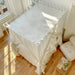 Sheer Linen Canopy Bed Curtains with Ruffled Detailing and Easy Setup