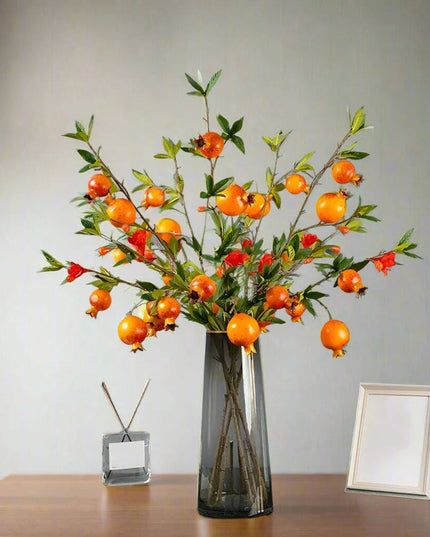 1PC Artificial Pomegranate Branch For Home Decor