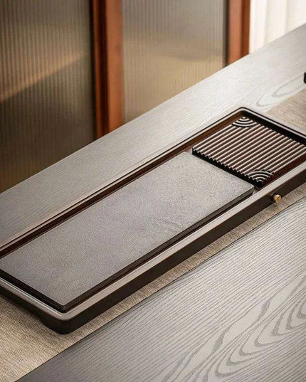 Sophisticated Japanese Ash Wood Serving Tray with Drainage for Effortless Entertaining