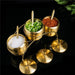 Sleek Stainless Steel Spice Organizer Set for a Contemporary Kitchen