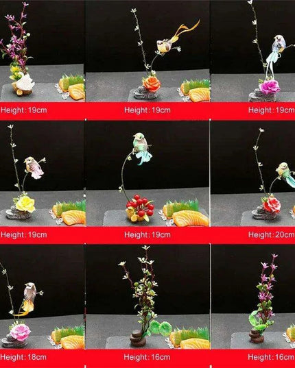 Floral Elegance Sashimi Garnish Set