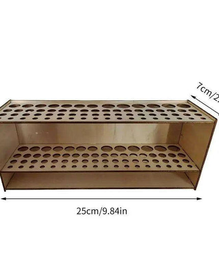 Sustainable Wooden Workspace Organizer - Stylish Caddy for Paint Brushes and Tools