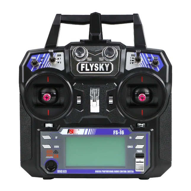 Flysky FS-i6 2.4G 6CH AFHDS 2A RC Transmitter — Mode 1 & 2, IA6 / IA6B / X6B / A8S Receiver or No RX