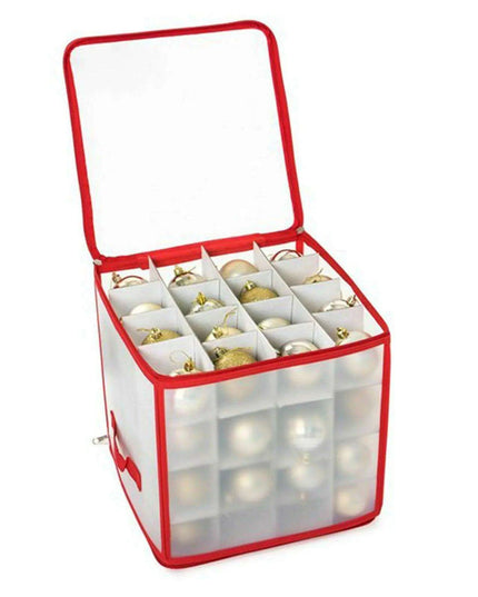 Christmas Ornament Storage Solution - PVC Container for Holiday Decorations