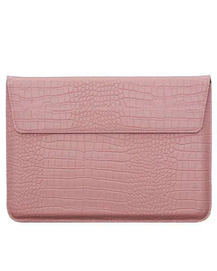 Sleek PU Leather Laptop Sleeve - Compatible with MacBook and Huawei - Chic Tech Accessory for Everyday Use