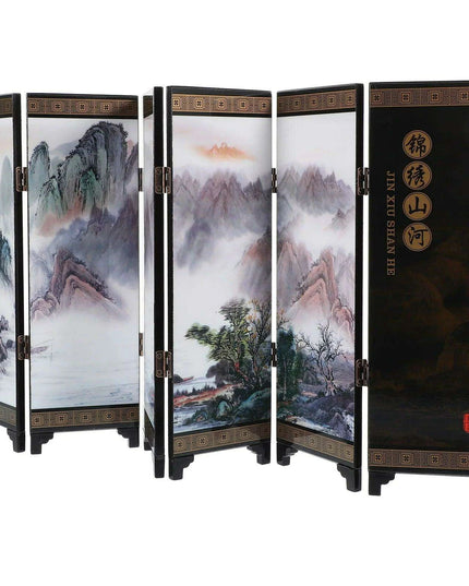Elegant Chinese-Inspired Folding Room Divider