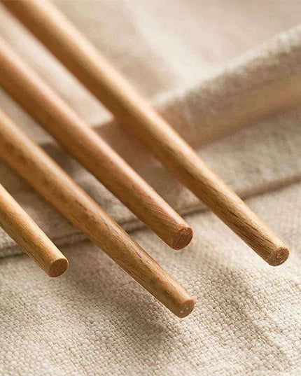 Sophisticated Extra Long Beech Wood Japanese Cooking Chopsticks - Slip-Resistant for Noodles and Frying