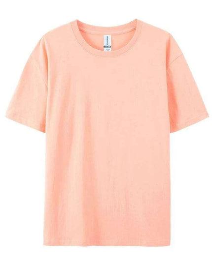 Unisex 280g Cotton Crewneck T-shirt - 20 Vibrant Colors Available, Short Sleeve Loose Fit