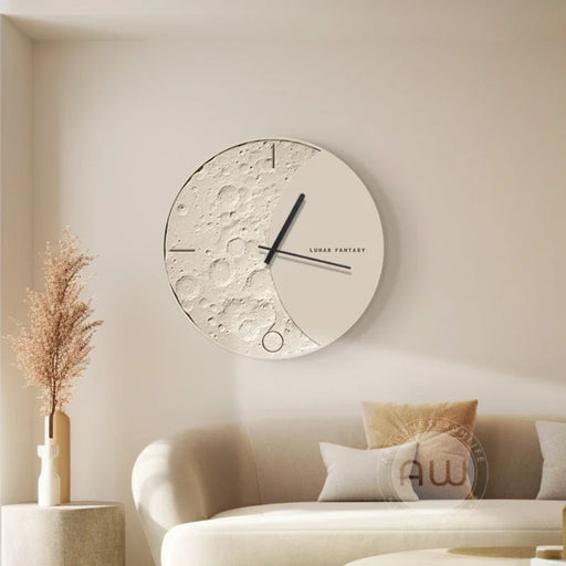 Celestial Radiance Illuminated Wall Clock - Timeless Art Piece for Home and Dining