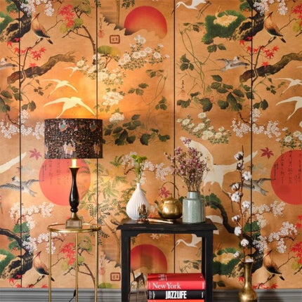 Très Elite Japanese 3D Mural Wallpaper - Flying Bird Design, Custom Im
