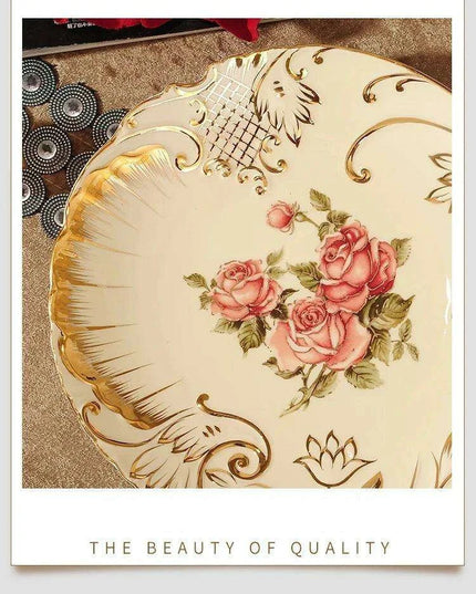 European Ceramic Dinnerware Set for Elegant Dining Occasions