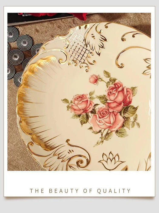 European Ceramic Dinnerware Set for Elegant Dining Occasions