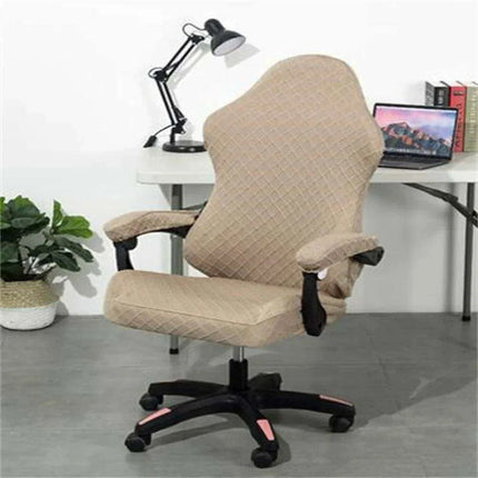 High Back Elastic Chair Cover for Office and Living Room