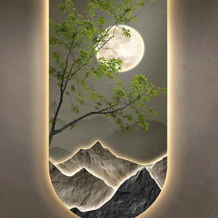 Mural Lamp Store LED Ambient Hanging Paintings for Corridor Decor