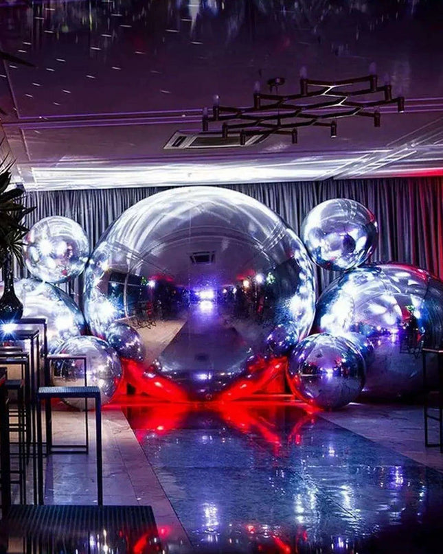 Personalized Inflatable Mirror Ball Decoration Kit for Unforgettable Events