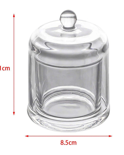 Elegant Glass Tealight Holder with Protective Dome for Timeless Home Decor