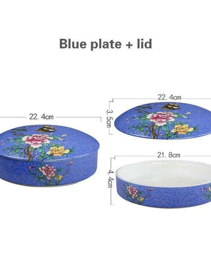 Elegant Five-Section Ceramic Serving Bowl for Gourmet Dining