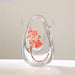 Stylish Bag-Inspired Glass Vase for Contemporary Home Decor and Plant Presentation