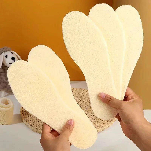 Plush Heated Insoles for Ultimate Winter Warmth - Cashmere-Like Thermal Shoe Pads for Cold Adventures